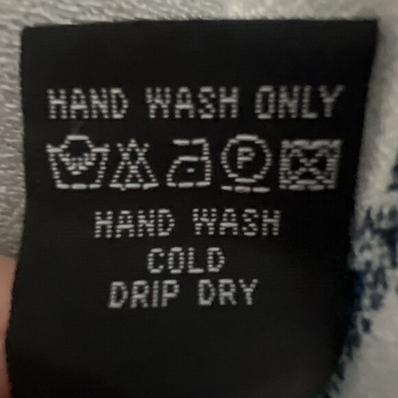 Angie Oversized Kimono Cover-Up One Size Colorful Bohemian Layering Blue White - Picture 4 of 8